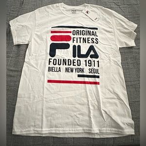 NWT FILA tennis t-shirt. White - Large